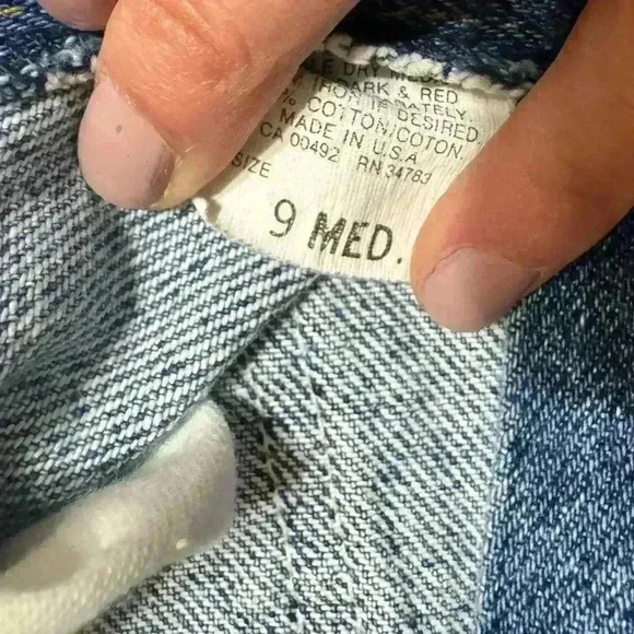 NWT Y2K Lee Relaxed Fit Tapered Mom Jeans 9med MediumWash Denim Vintage - Picture 4 of 11